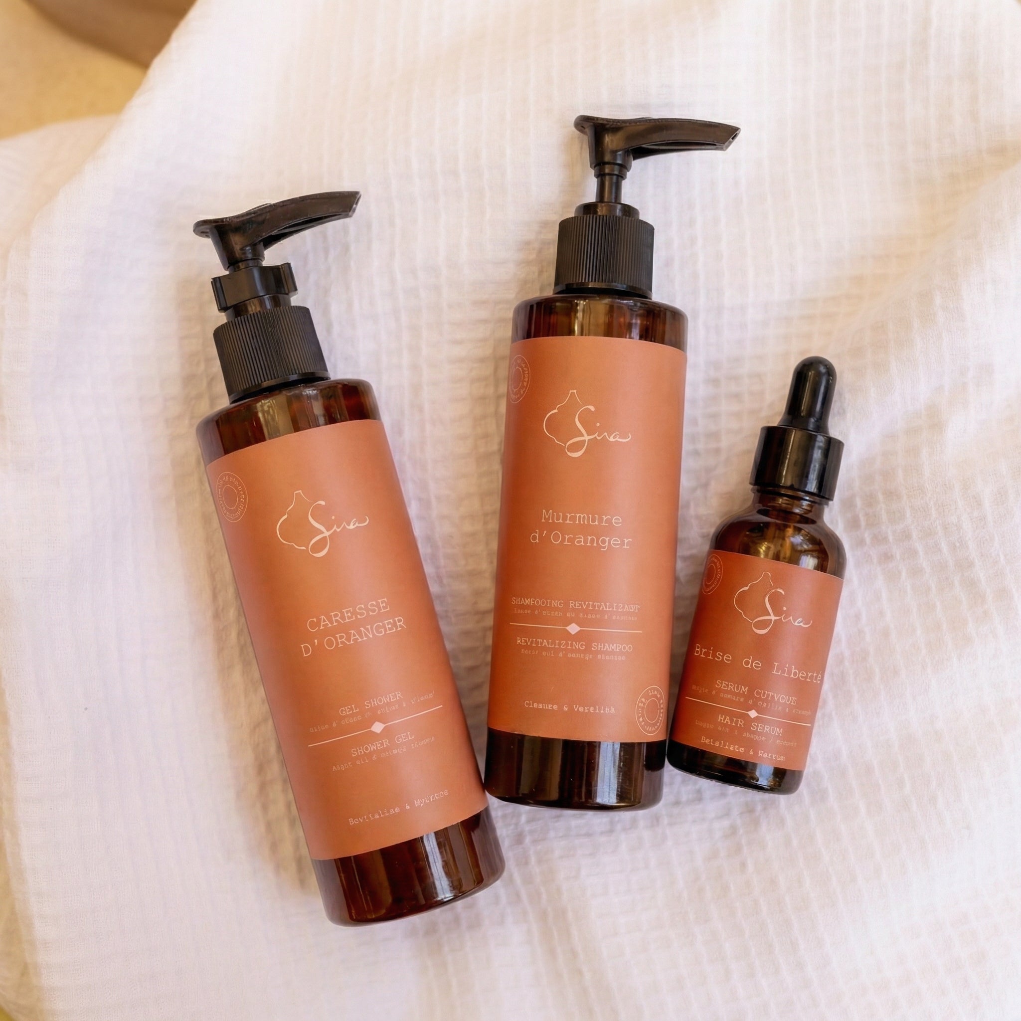 Trousse Nomade Trio Shampooing, Gel Douche, Sérum Cheveux